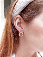 Earrings Marco Bicego Woman Jaipur in Yellow Gold Diamante OB1758-B - OB1758-B